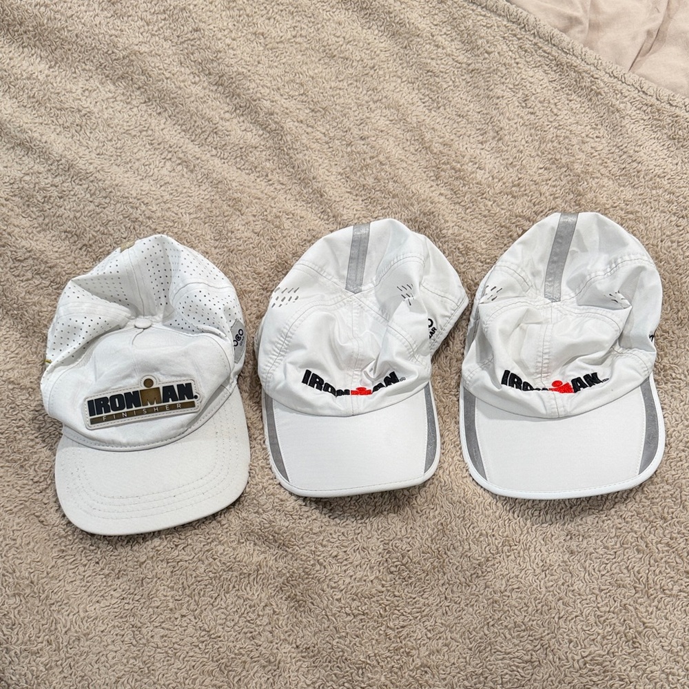 Ironman White Hat - Set of 3